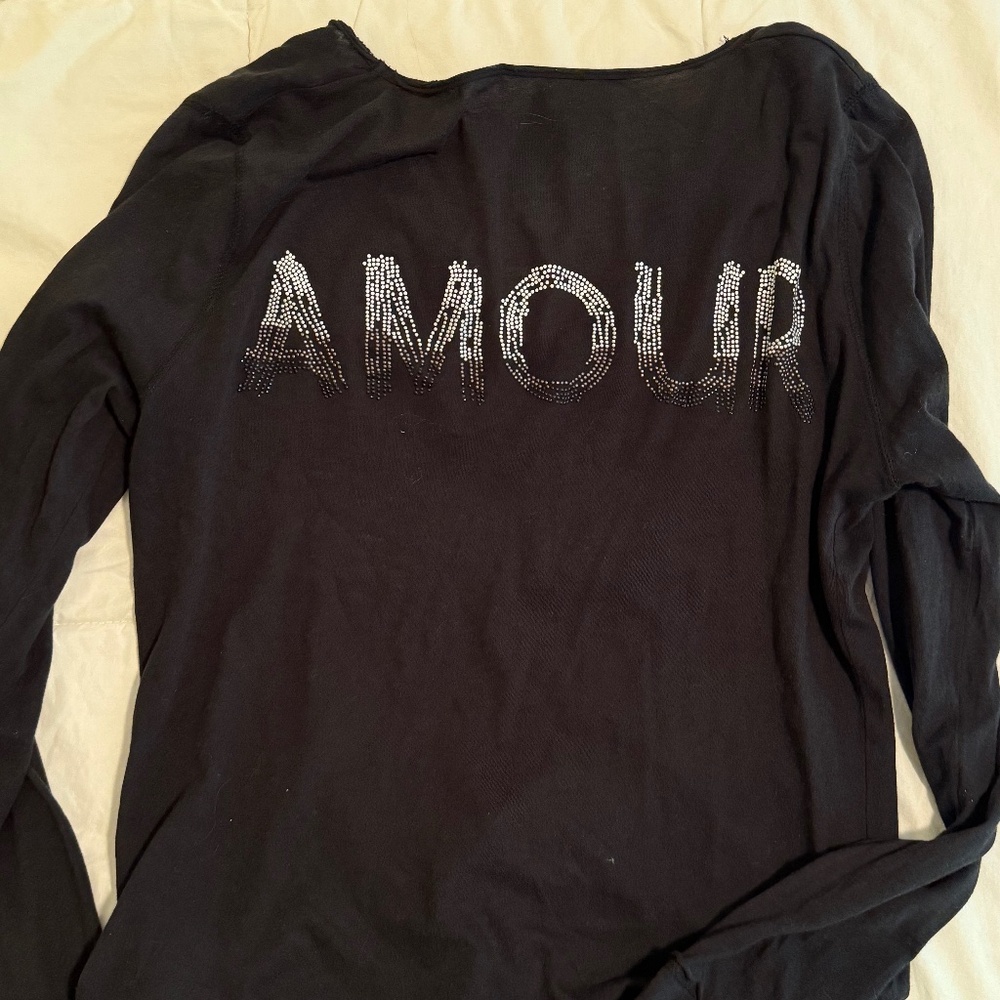 Zadig & Voltaire Black Long Sleeve T-Shirt S S